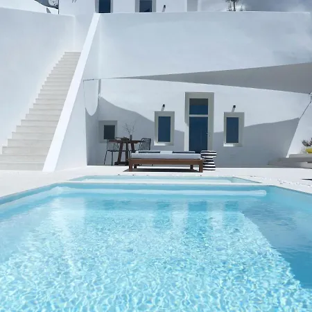 Elegant Santorini House Serenity Caldera Viewoutdoor Hot Tub Private Pool Oia Villa *