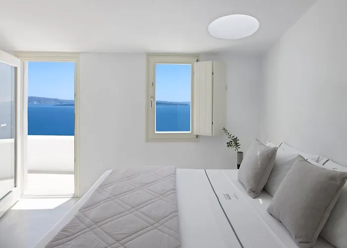 Villa Elegant Santorini House Serenity Caldera View Outdoor Hot Tub